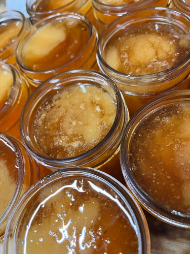 12oz Glass Jar Raw Unfiltered Wild Mountain Honey