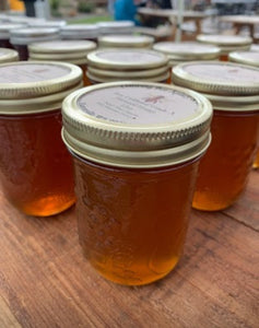 12oz Glass Jar Raw Unfiltered Wild Mountain Honey
