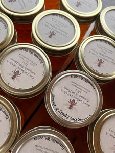 12oz Glass Jar Raw Unfiltered Wild Mountain Honey