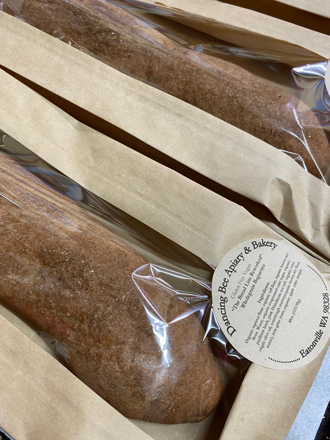 Gluten Free Vegan “The Bread Line”  Reworked Sourdough Baguette