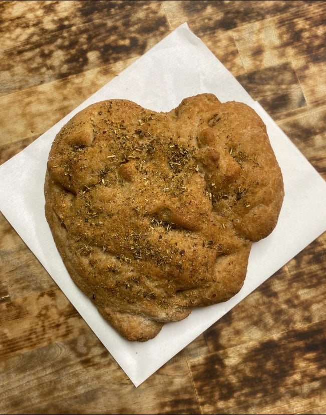 Gluten Free Vegan “The Bread Line” Reworked Sourdough Garlic Herb Focaccia